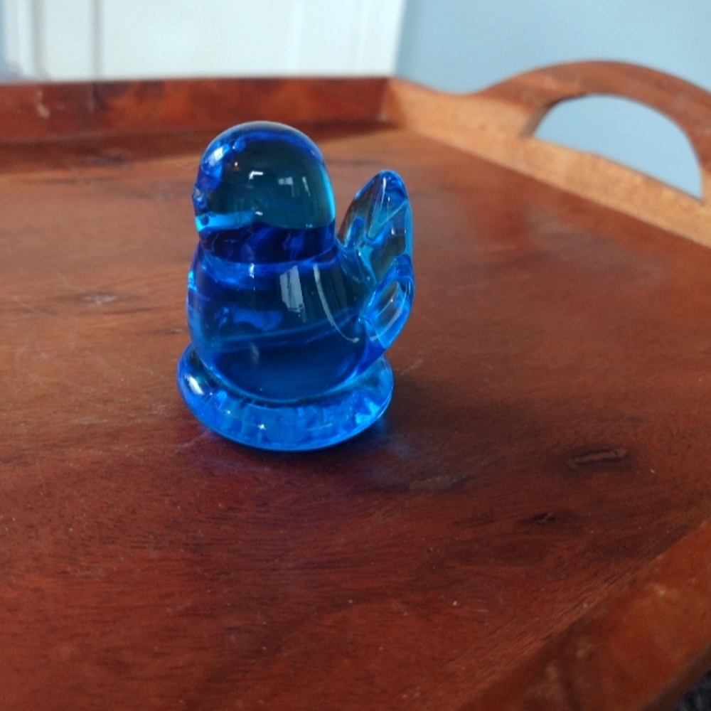 Leo Ward Bluebird of Happiness Blown Glass Figurine
